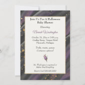 Baby shower van Afrikaanse Amerikaanse Halloween Kaart (Achterkant)