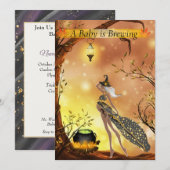 Baby shower van Afrikaanse Amerikaanse Halloween Kaart (Voorkant / Achterkant)