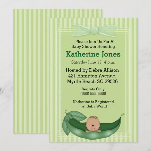 Baby shower van Afrikaanse Amerikaanse jongen Kaart (Voorkant / Achterkant)