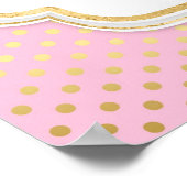 Baby shower van Afrikaanse Amerikaanse prinses Poster (Hoek)