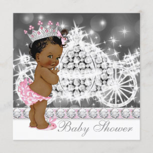 Baby shower van Afrikaanse Etnische Prinses Kaart