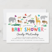 Baby shower van Afrikaanse Safari Animals Kaart (Voorkant)