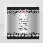 Baby shower van Amerikaanse tweekleppige meisjes Kaart (Achterkant)