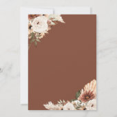 Baby shower van Arch Boho pampas Kaart (Achterkant)