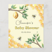 Baby shower van baby bijen wenst Baby Kaart (Achterkant)