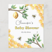 Baby shower van baby bijen wenst Baby Kaart (Achterkant)