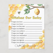 Baby shower van baby bijen wenst Baby Kaart (Voorkant)