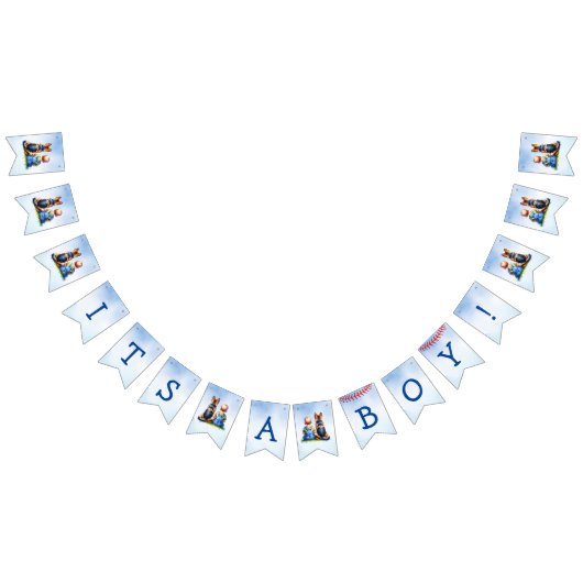 Baby shower van baby en German Shepherd Boy Vlaggetjes (Alle)