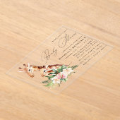 Baby shower van Baby en moeder Acryl Uitnodigingen (Laagn)