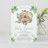 Baby shower van Baby en Oerwoud van muizen Kaart (Staand voorkant)