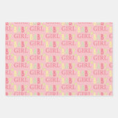  Baby shower van Baby Girl Mix en Match Inpakpapier Vel (Voorkant 3)