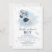 Baby shower van Baby shower van buitenruimteugen Kaart (Voorkant)