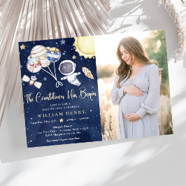 Baby shower van Baby shower van buitenruimteugen Kaart