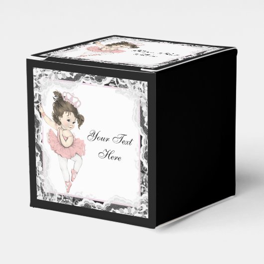 Baby shower van Ballerina Bedankdoosjes (Voorkant Zijde)