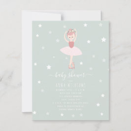 Baby shower van Ballerina Kaart