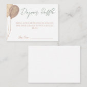 Baby shower van ballonnen notitiekaartje (Voorkant / Achterkant)