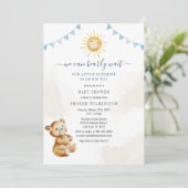 Baby shower van beer- en soennitische Waterverven Kaart (Staand voorkant)