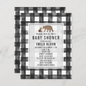 Baby shower van Beren met verdringingsproblemen Kaart (Voorkant / Achterkant)