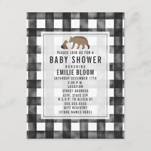 Baby shower van Beren met verdringingsproblemen Kaart
