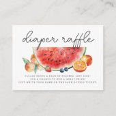 Baby shower van Berry Sweet Fruit Diaper Raffle Informatiekaartje (Voorkant)