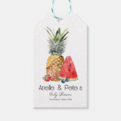 Baby shower van Berry Sweet Pineapple Fruit Cadeaulabel (Voorkant)