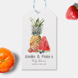 Baby shower van Berry Sweet Pineapple Fruit Cadeaulabel