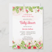 Baby shower van Berry-zoete aardbei Kaart (Voorkant)