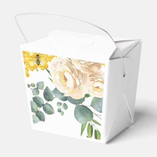 Baby shower van bijen bedankdoosjes (Achterkant)