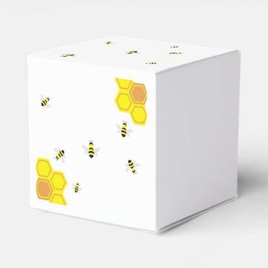 Baby shower van bijen bedankdoosjes (Achterkant)