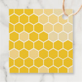 Baby shower van bijen bedankjes labels (Achterkant)