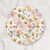 Baby shower van bijen bedankjes labels (Achterkant)