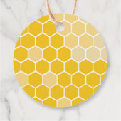 Baby shower van bijen bedankjes labels (Achterkant)