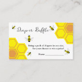 Baby shower van bijen informatiekaartje (Voorkant)