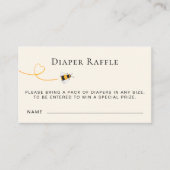 Baby shower van bijen informatiekaartje (Voorkant)