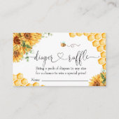 Baby shower van bijen informatiekaartje (Voorkant)