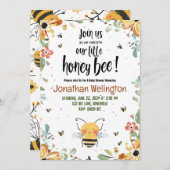 Baby shower van bijen kaart (Voorkant / Achterkant)