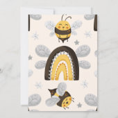 Baby shower van bijen Kaart (Achterkant)