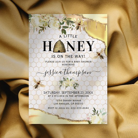  Baby shower van bijen Kaart