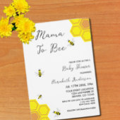 Baby shower van bijen kaart