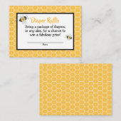 Baby shower van bijen, luierschroefkaarten informatiekaartje (Voorkant / Achterkant)