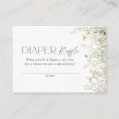 Baby shower van bijen, luiertapijt informatiekaartje (Voorkant)