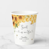 Baby shower van bijen papieren bekers (Voorkant)