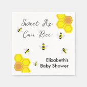 Baby shower van bijen servet (Voorkant)