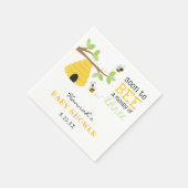 Baby shower van bijen servet (Hoek)