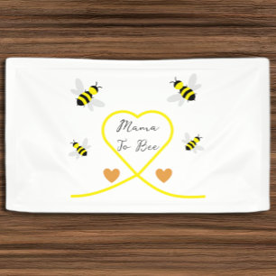 Baby shower van bijen spandoek