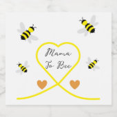 Baby shower van bijen sparkling wijnetiket (Enkel label)