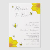 Baby shower van bijen vellum uitnodigingen (Voorkant)