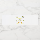 Baby shower van bijen waterfles etiket (Enkel label)