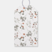 Baby shower van bijenbloem cadeaulabel (Achterkant)