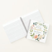 Baby shower van bladeren, bladeren of flesjes notitieboek (Binnen)